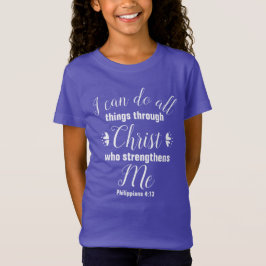 Christliche Philippinen 4:13 Bibelverse T-Shirt