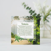 christliche Pokerkarte "Sunams" Dankeskarte (Stehend Vorderseite)