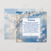 Christliche Pokerkarte "Sunams" Dankeskarte (Vorne/Hinten)