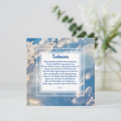 Christliche Pokerkarte "Sunams" Dankeskarte (Stehend Vorderseite)