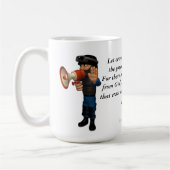 Christliche Polizei Kaffeetasse (Links)