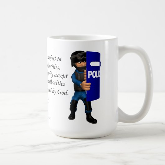 Christliche Polizei Kaffeetasse (Rechts)