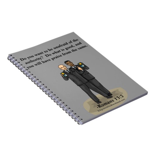 Christliche Polizei Notizblock (Rechte Seite)