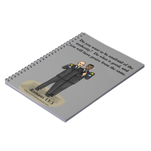 Christliche Polizei Notizblock (Linke Seite)