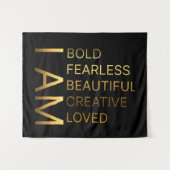 Christliche positive Bejahungen Wandteppich (Vorderseite (Horizontal))