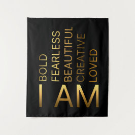 Christliche positive Bejahungen Wandteppich