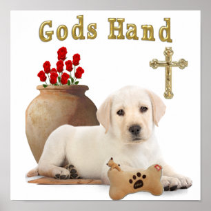 Christliche Poster für Welpen