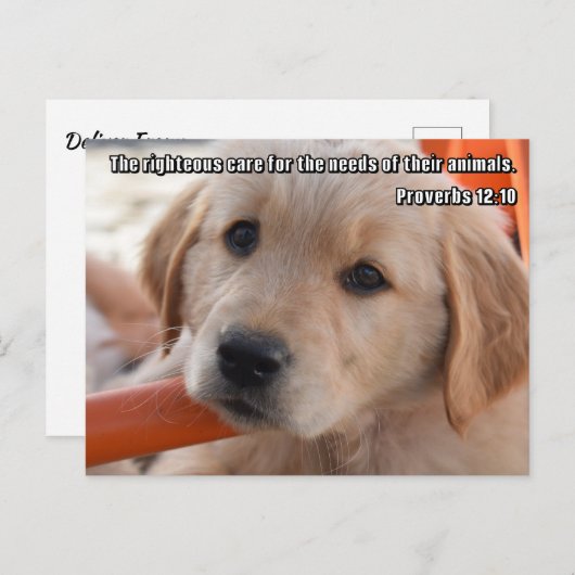 Christliche Postkarte (Vorne/Hinten)