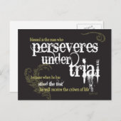 Christliche Postkarte: Dauer des Verfahrens Postkarte (Vorne/Hinten)