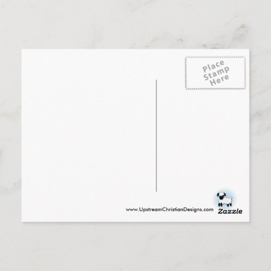 Christliche Postkarte: Der Herr ist mein Hirte Postkarte (Rückseite)