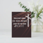 christliche Postkarte "Er hat aufgetaucht" (Stehend Vorderseite)