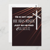 christliche Postkarte "Er hat aufgetaucht" (Vorne/Hinten)