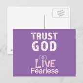 Christliche Postkarten Inspiration Vertrauen Gott (Vorne/Hinten)