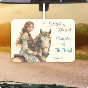 Christliche Prinzessin auf Pferd Luftverbesserer  Autolufterfrischer