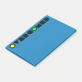 Christliche prophetische spirituelle Kriegsführung Post-it Klebezettel (angewinkelt)