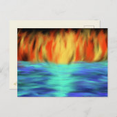 Christliche Prophezeiung von Feuer und Wasser Abst Postkarte (Vorne/Hinten)