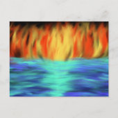 Christliche Prophezeiung von Feuer und Wasser Abst Postkarte (Vorderseite)