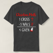 Christliche Puppe - 1 Kreuz 3 Nägel 4 gegeben Reli T-Shirt (Design vorne)