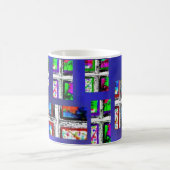 Christliche Quercollagen-multi Farbe durch Kaffeetasse (Mittel)