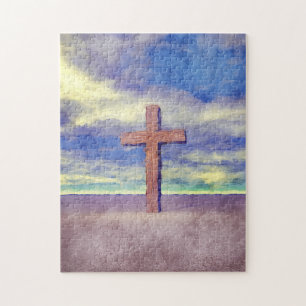 Christliche Querlandschaft Puzzle