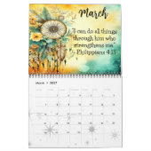 CHRISTLICHE QUOTE | BIBLE VERSE BOHO CHIC DESIGN KALENDER (Mär 2027)