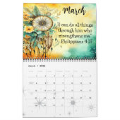 CHRISTLICHE QUOTE | BIBLE VERSE BOHO CHIC DESIGN KALENDER (Mär 2026)