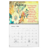 CHRISTLICHE QUOTE | BIBLE VERSE BOHO CHIC DESIGN KALENDER (Jan 2026)