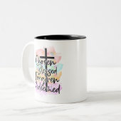 CHRISTLICHE QUOTE ZWEIFARBIGE TASSE (Vorderseite Links)