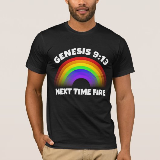 CHRISTLICHE RAINBOW GENESIS 9:13 T - Shirt (Vorderseite)