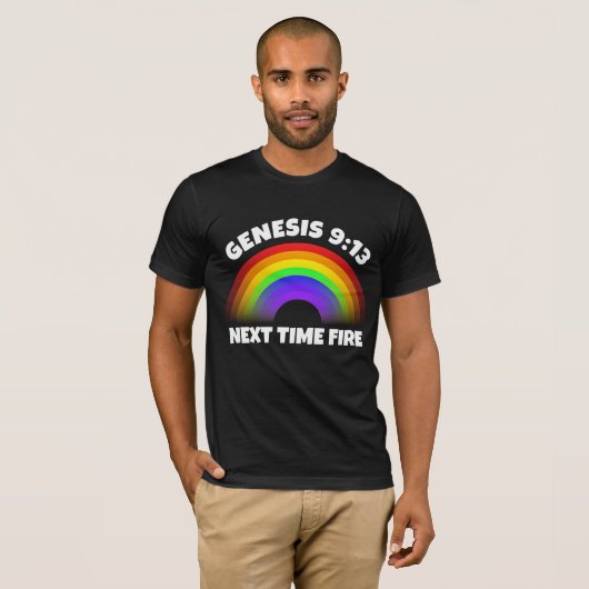 CHRISTLICHE RAINBOW GENESIS 9:13 T - Shirt (Vorne ganz)