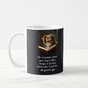 Christliche Ratschläge Spaß Weg Dog Leben ist bess Kaffeetasse