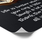 Christliche Ratschläge Spaß Weg Dog Leben ist bess Poster (Ecke)