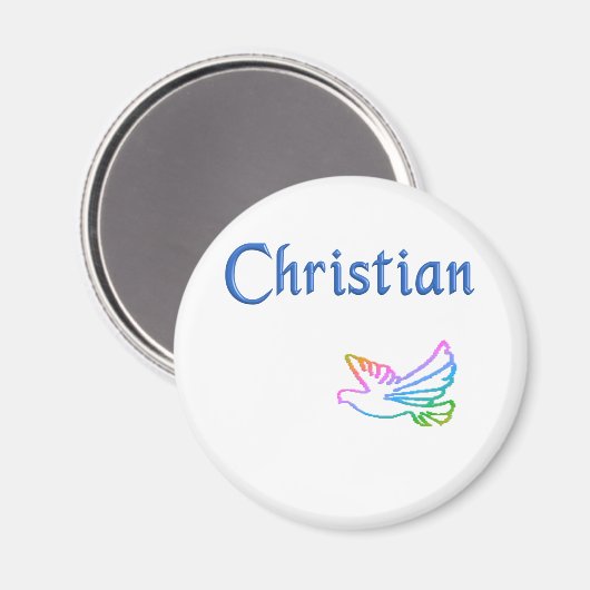 Christliche Regenbogenfohle Magnet (Vorderseite/Rückseite)