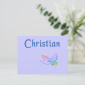 Christliche Regenbogenfohle Postkarte (Stehend Vorderseite)