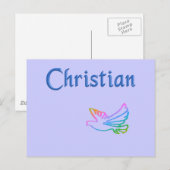 Christliche Regenbogenfohle Postkarte (Vorne/Hinten)
