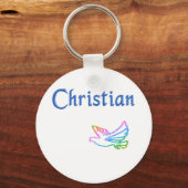 Christliche Regenbogenfohle Schlüsselanhänger (Vorderseite)