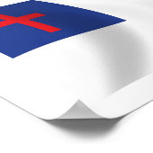 Christliche Religionsflagge Poster (Ecke)