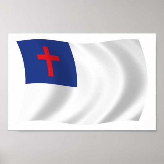 Christliche Religionsflagge Poster (Vorne)