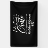 Christliche religiöse Bibelverse 4 13 Philippinen Banner (Vertikal)