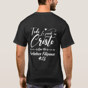 Christliche religiöse Bibelverse 4 13 Philippinen T-Shirt