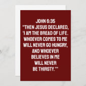 CHRISTLICHE RELIGIÖSE BIBLE VERSE QUOTEN EINLADUNG (Vorne/Hinten)