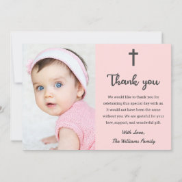 Christliche religiöse Christening Baptiskommunion Dankeskarte