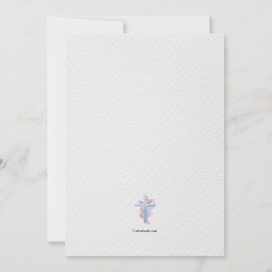 Christliche religiöse Einladung (Rückseite)