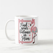 Christliche religiöse Glaubensbibel Verse Flamingo Kaffeetasse (Links)