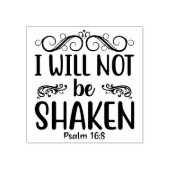Christliche religiöse ich werde nicht erschüttert  gummistempel (Prägung)