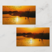 Christliche Religiöse Kirche Inspirationsgott Visitenkarte (Vorne/Hinten)