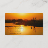 Christliche Religiöse Kirche Inspirationsgott Visitenkarte (Rückseite)