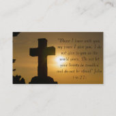 Christliche Religiöse Kirche Inspirationsgott Visitenkarte (Rückseite)