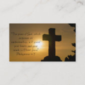 Christliche Religiöse Kirche Inspirationsgott Visitenkarte (Rückseite)