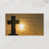 Christliche Religiöse Kirche Inspirationsgott Visitenkarte (Vorderseite)